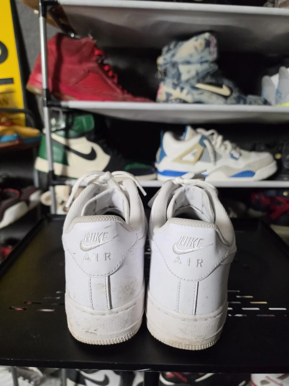 🔥 Nike AF1 Air Force One Men Size 10 White Low-Top Athletic Sneakers